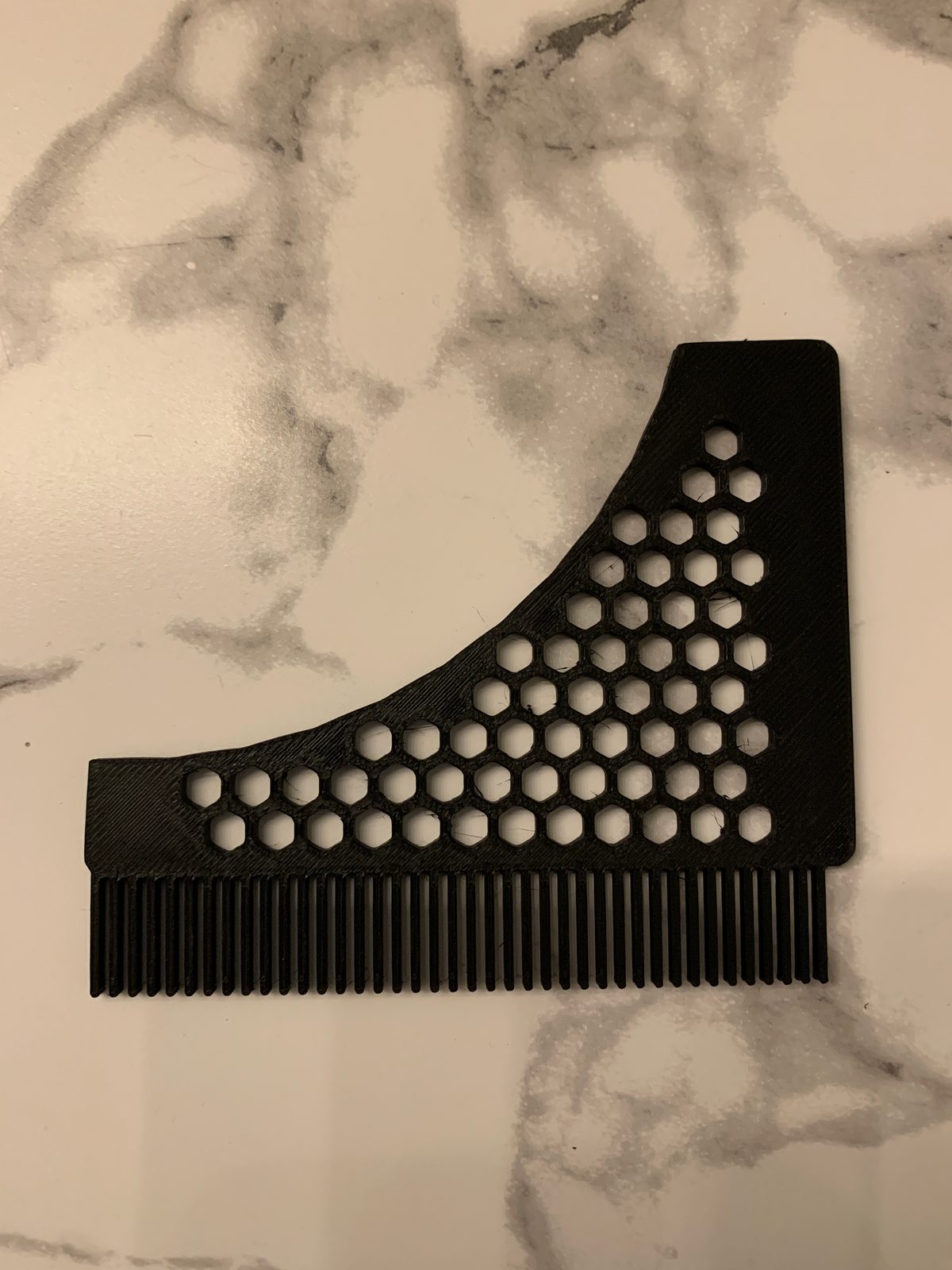 Beard Comb - 3D printed pocket comb for beards and moustaches