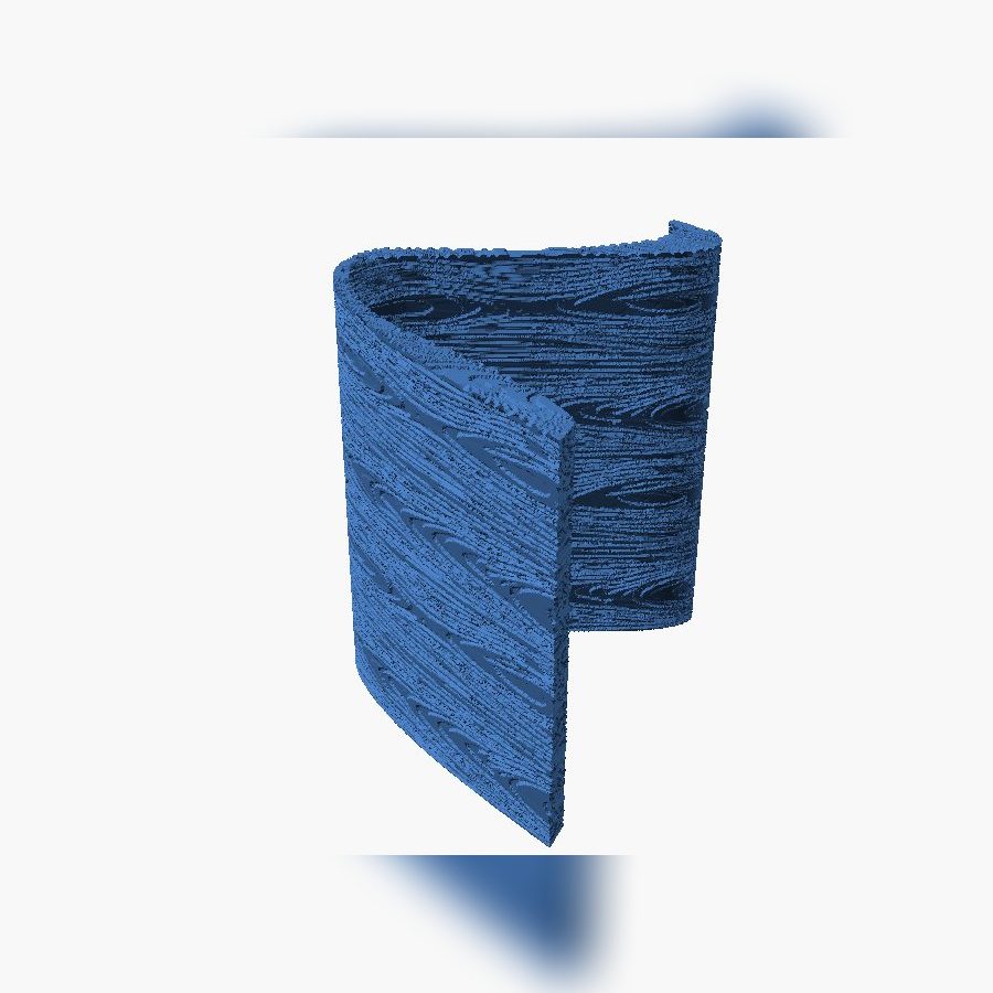 Wave Window Pot - 3D printed 2.5 inch wavy planter with tray