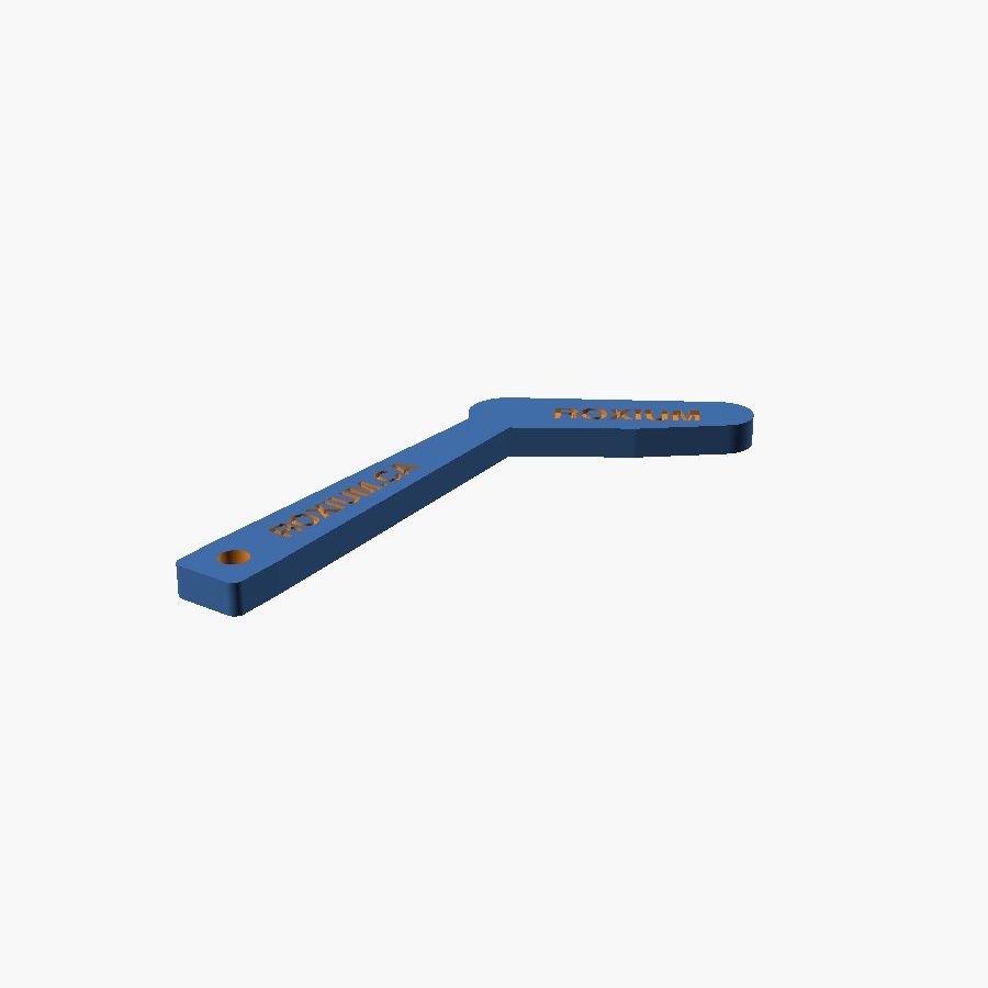 Hockey Stick Keychain - 3D printed, with your name on it