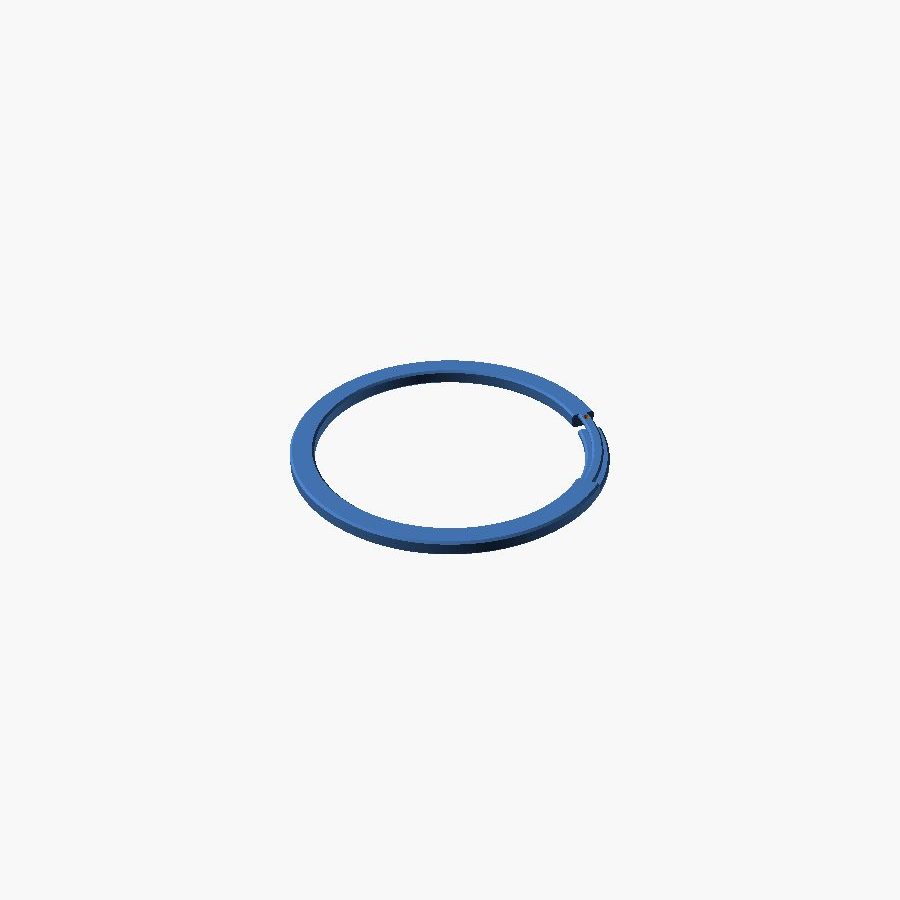 Snap Gate Keyring - 3D printed keyring that opens without metal