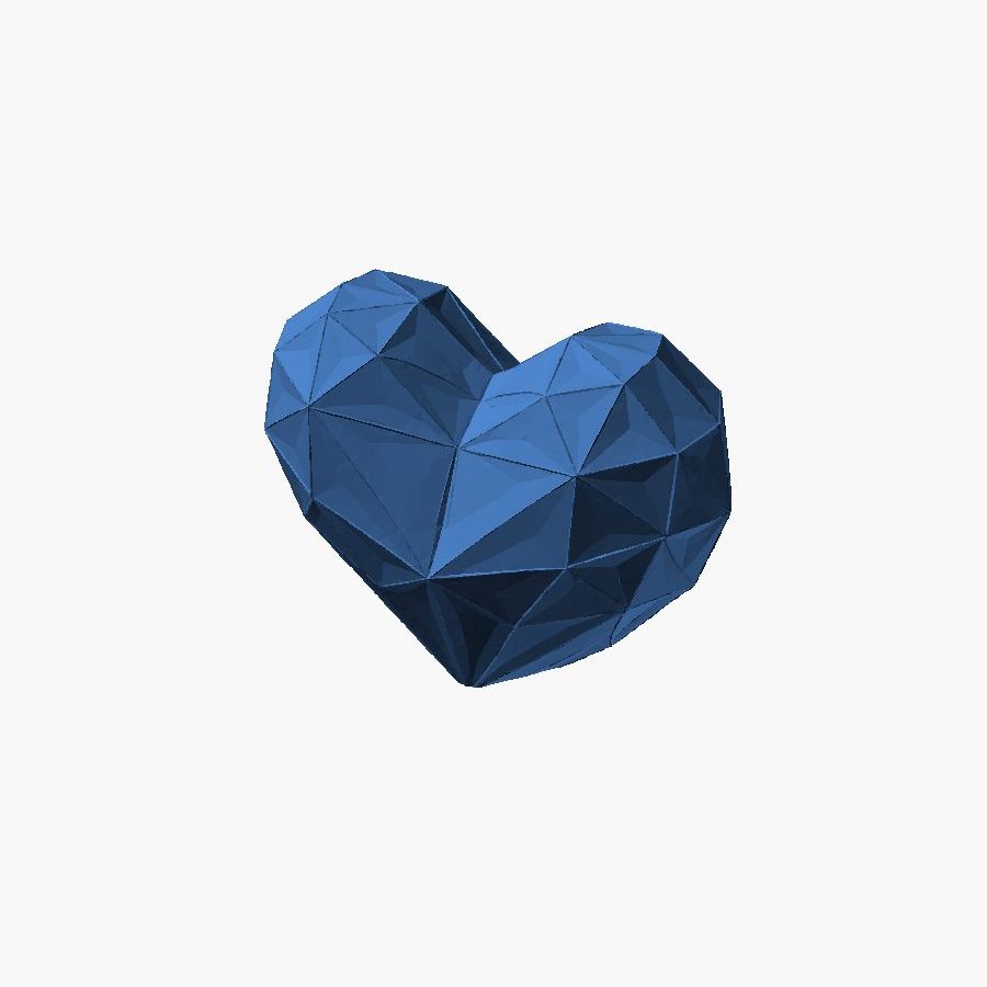 Low-Poly Valentine Heart