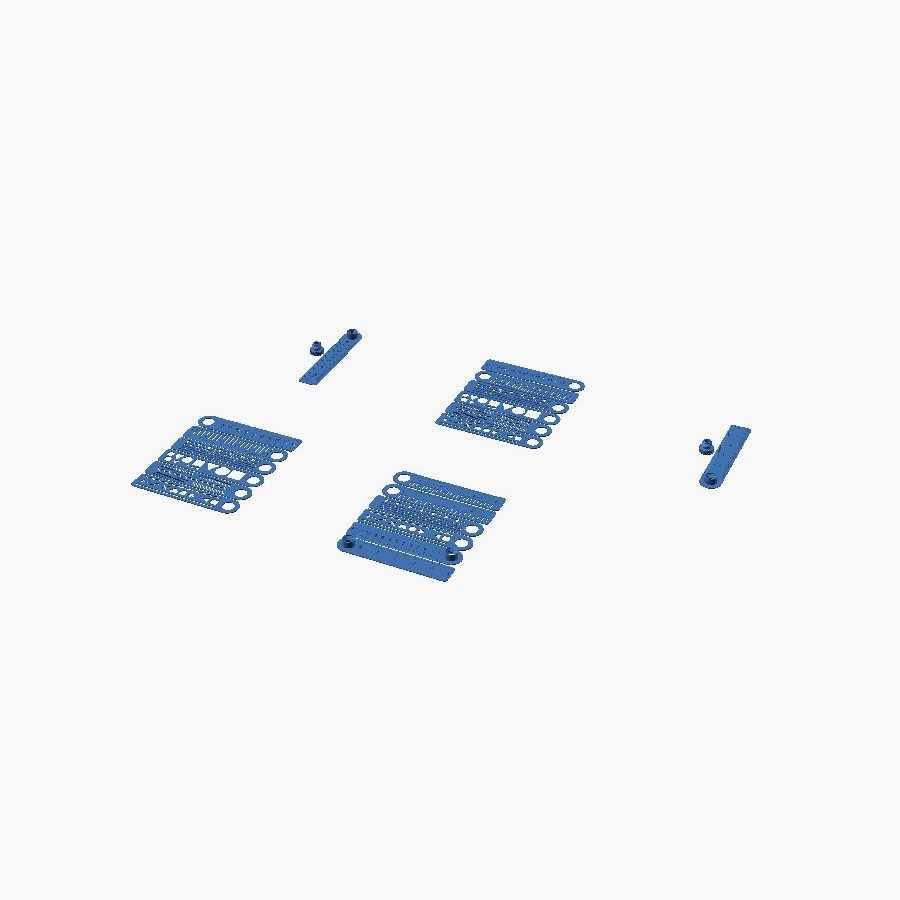Foldable Modular Ruler Set