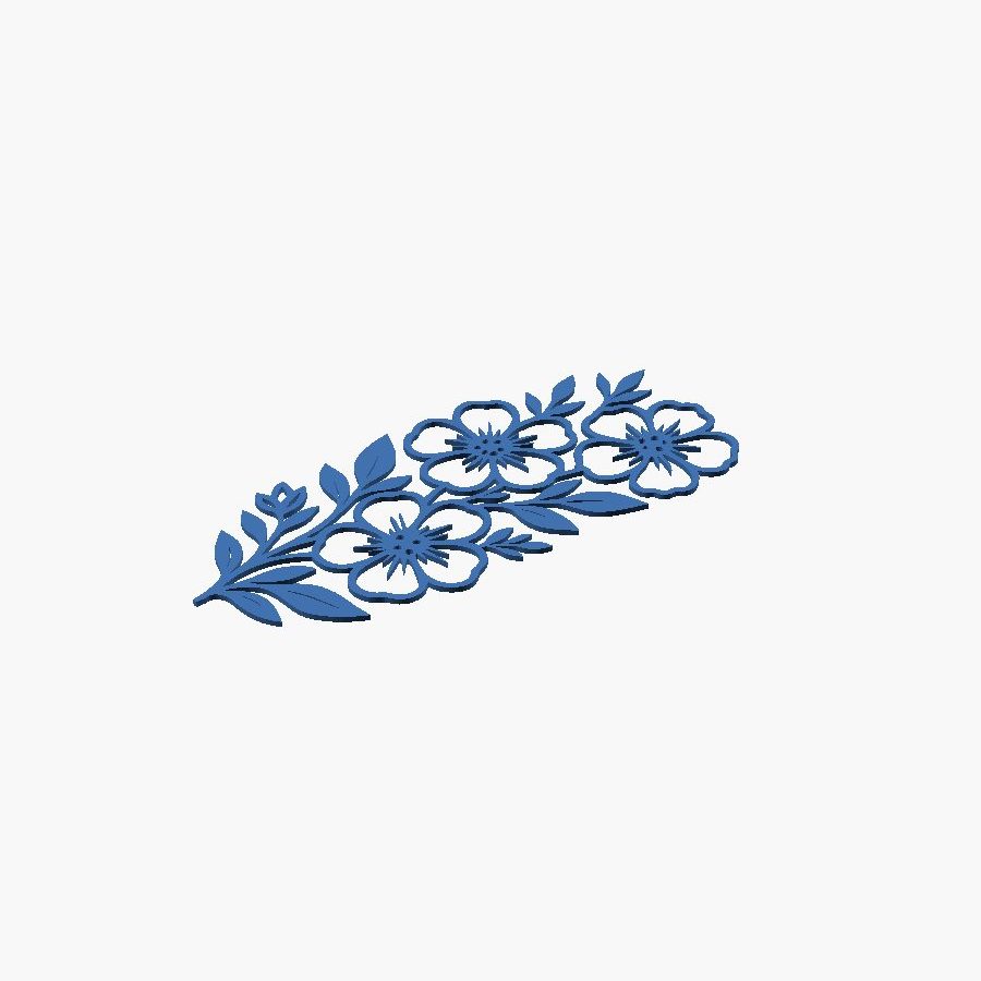 Elegant Floral Bookmark