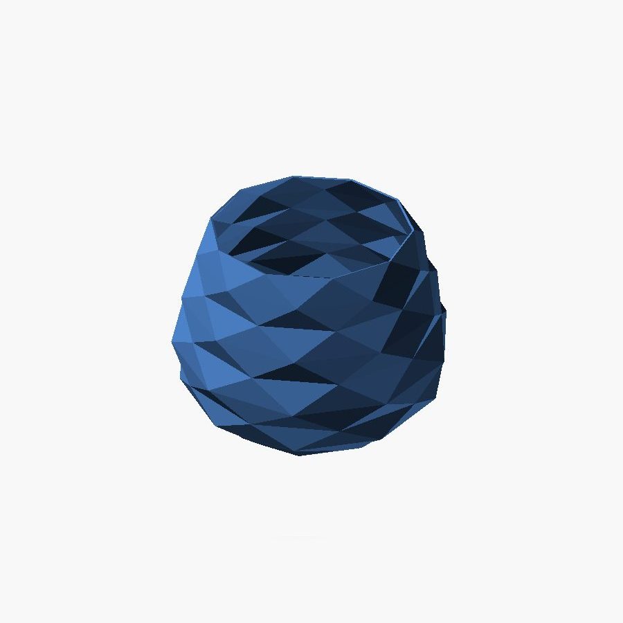 Low-Poly Twisted Geometric Vase