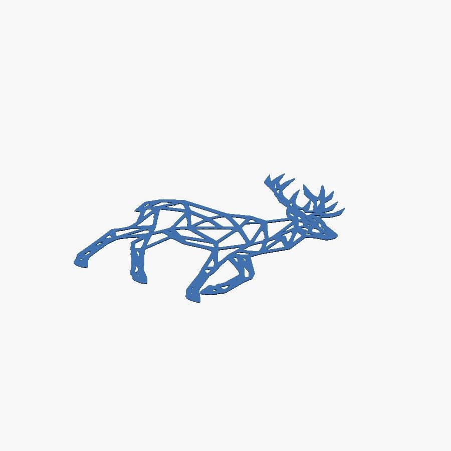 Geometric Stag Wall Art