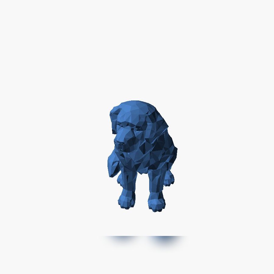 Low-Poly Bernhardiner