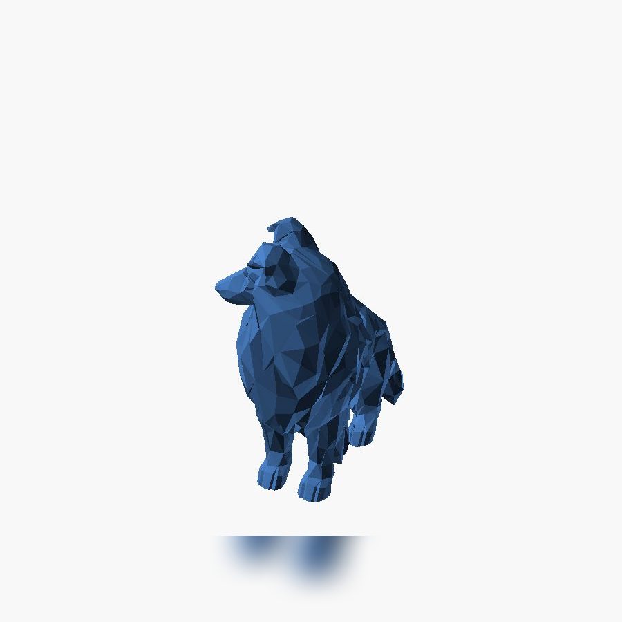 Low-Poly Collie