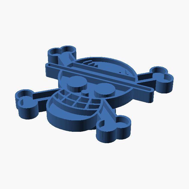 Pirate Croc Charm - 3D printed crocodile shoe charm