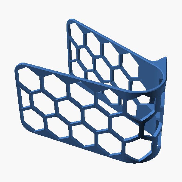 Shoe Organizer - 3D printed honeycomb shoe rack