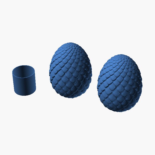 Dragon Egg Shaker - 3D printed two-colour Easter egg shaker