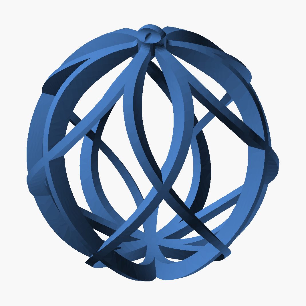 Christmas Ball Ornaments - 3D printed ribbed baubles