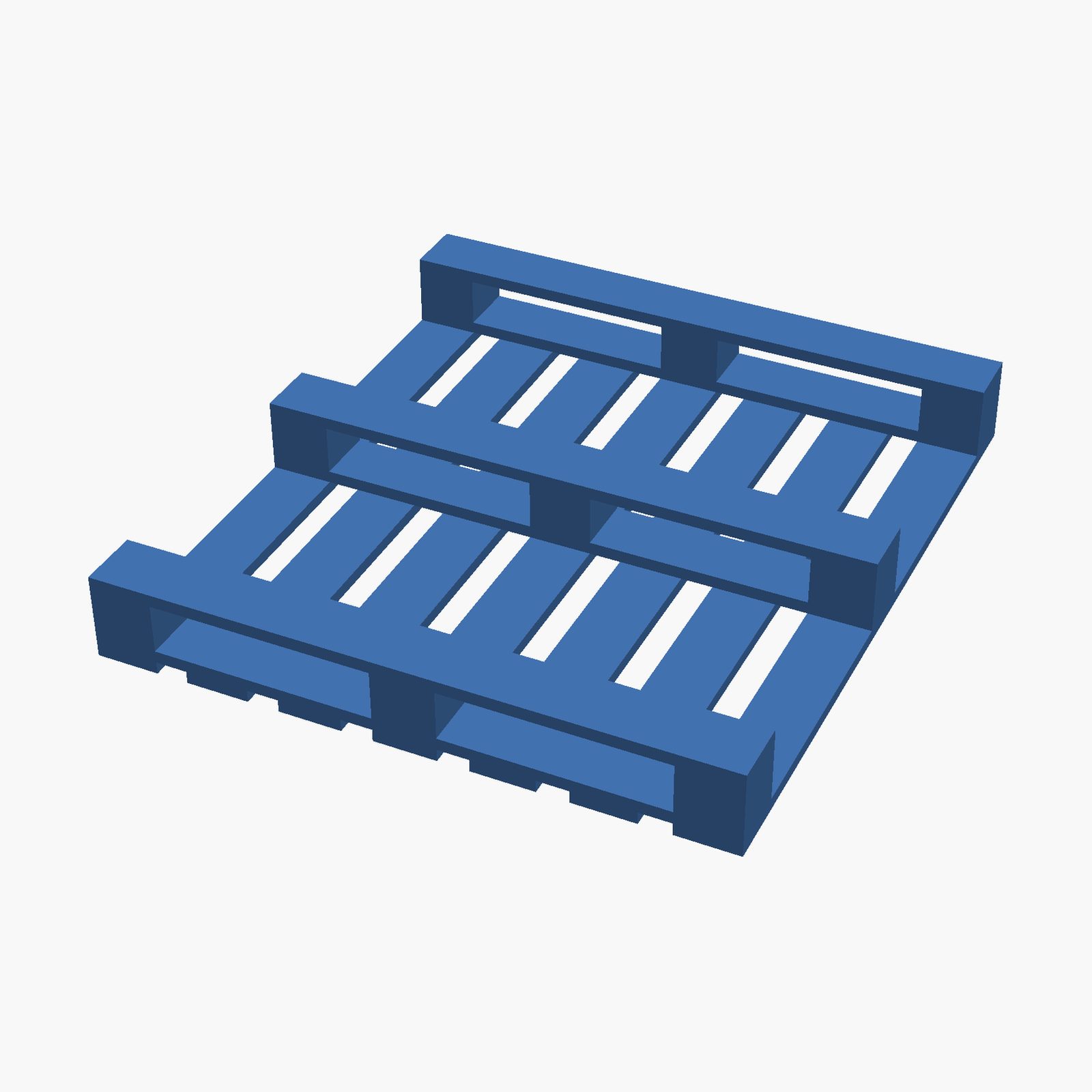1:20 Scale Pallet - 3D printed RC forklift pallet