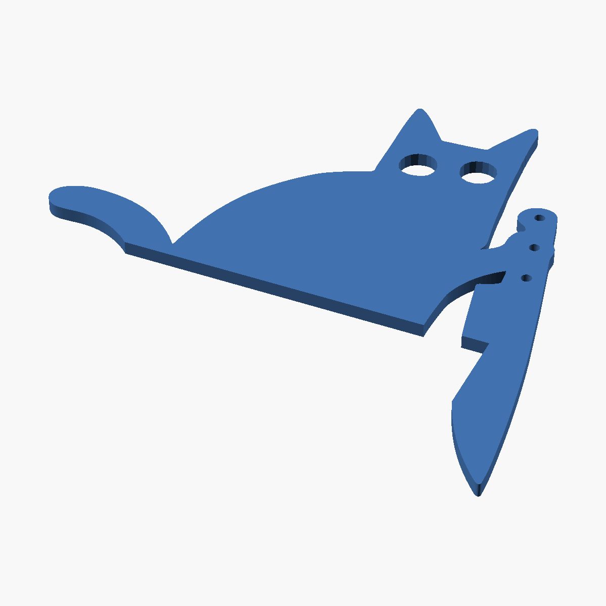 Cat Knife Door Corner - 3D printed Halloween decor