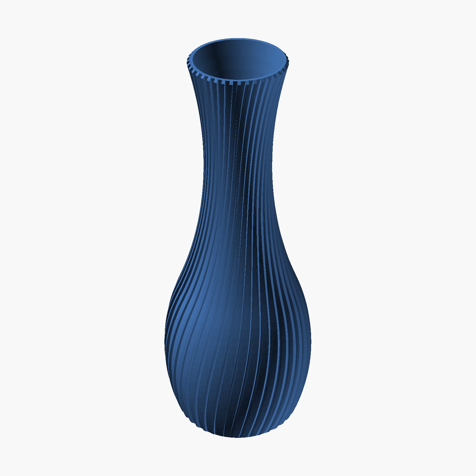 Delicate Decorative Vase - 3D printed fluted vase