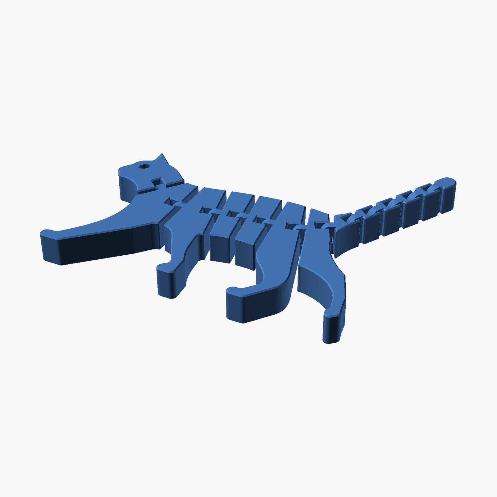 Flexible Cat - 3D printed articulated flexi cat toy