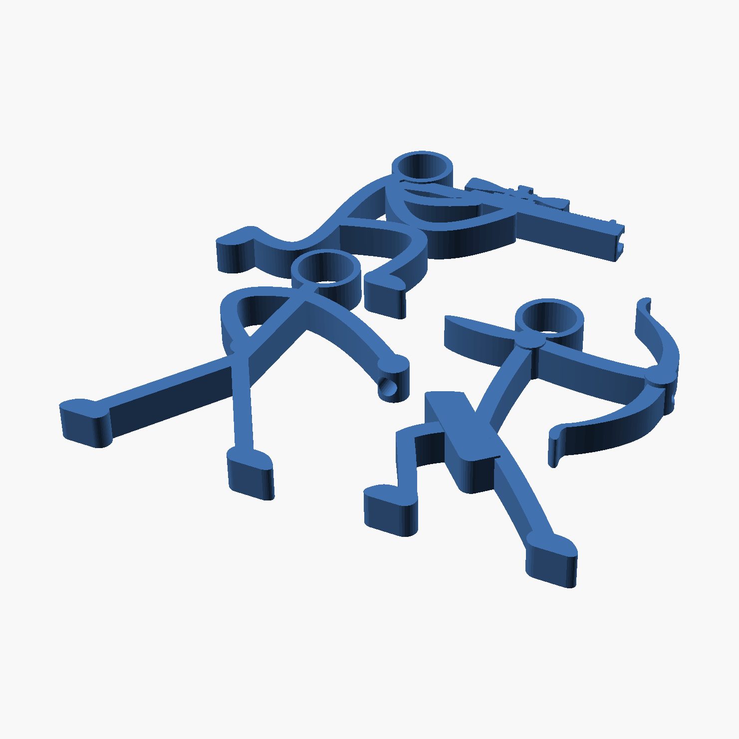 Stick Figure Pencil Holders - 3D printed desk pen holders