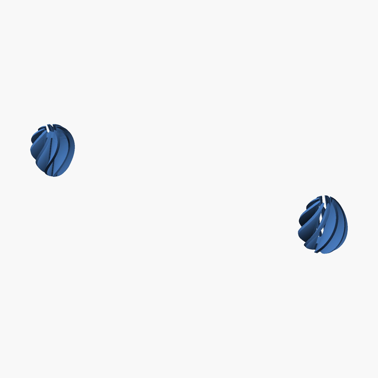 Spiral Easter Egg - 3D printed interlocking egg