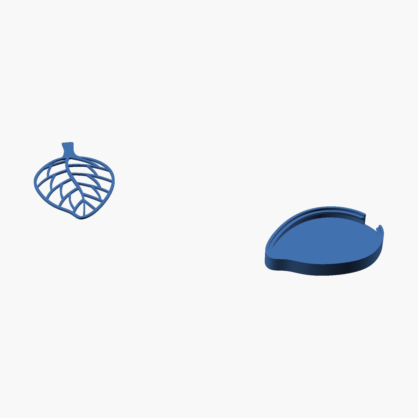 Leaf Soap Dish - 3D printed leaf shaped soap dish