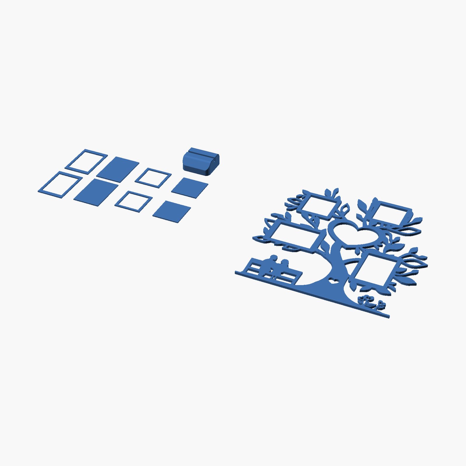 Tree Photo Frame - 3D printed family tree photo holder