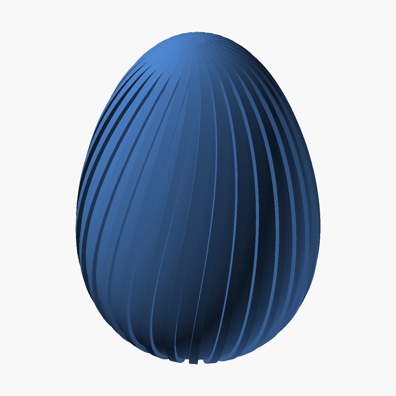 Twisty Easter Egg - 3D printed twisted egg ornament