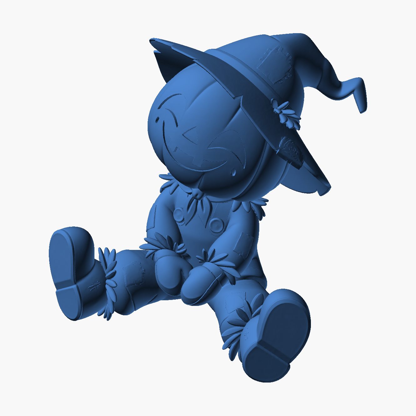Cute Halloween Witch - 3D printed chibi witch figure