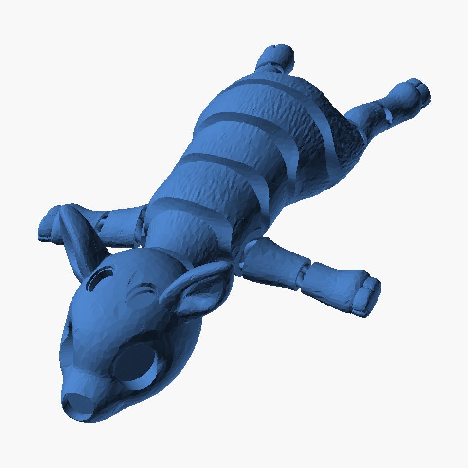 Rudolf the Lazy Reindeer - 3D printed flexi reindeer toy