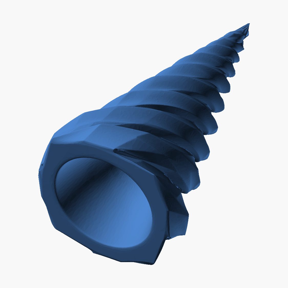 Twisted Christmas Tree - 3D printed spiral Christmas tree ornament