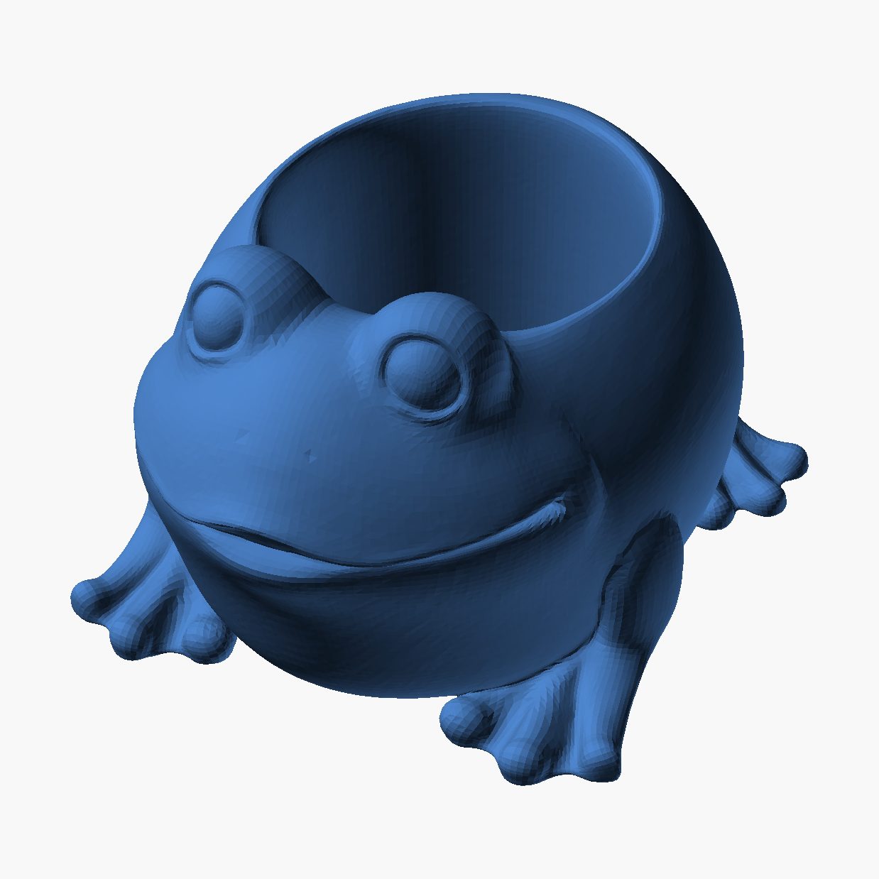 Frog Planter - 3D printed frog pot for succulents and small plants