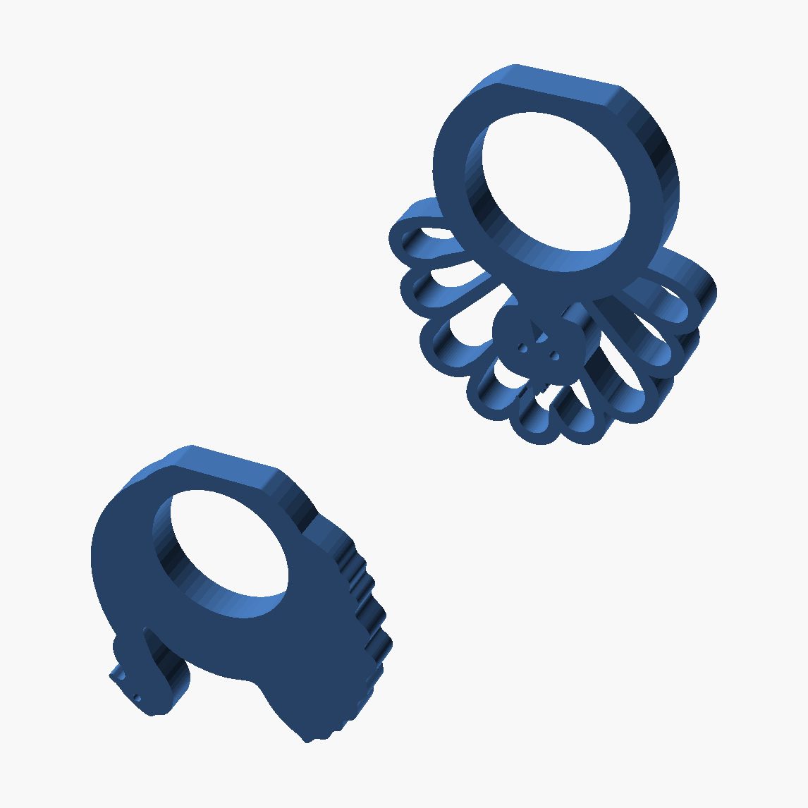 Thanksgiving Napkin Rings - 3D printed pumpkin, leaf and turkey rings