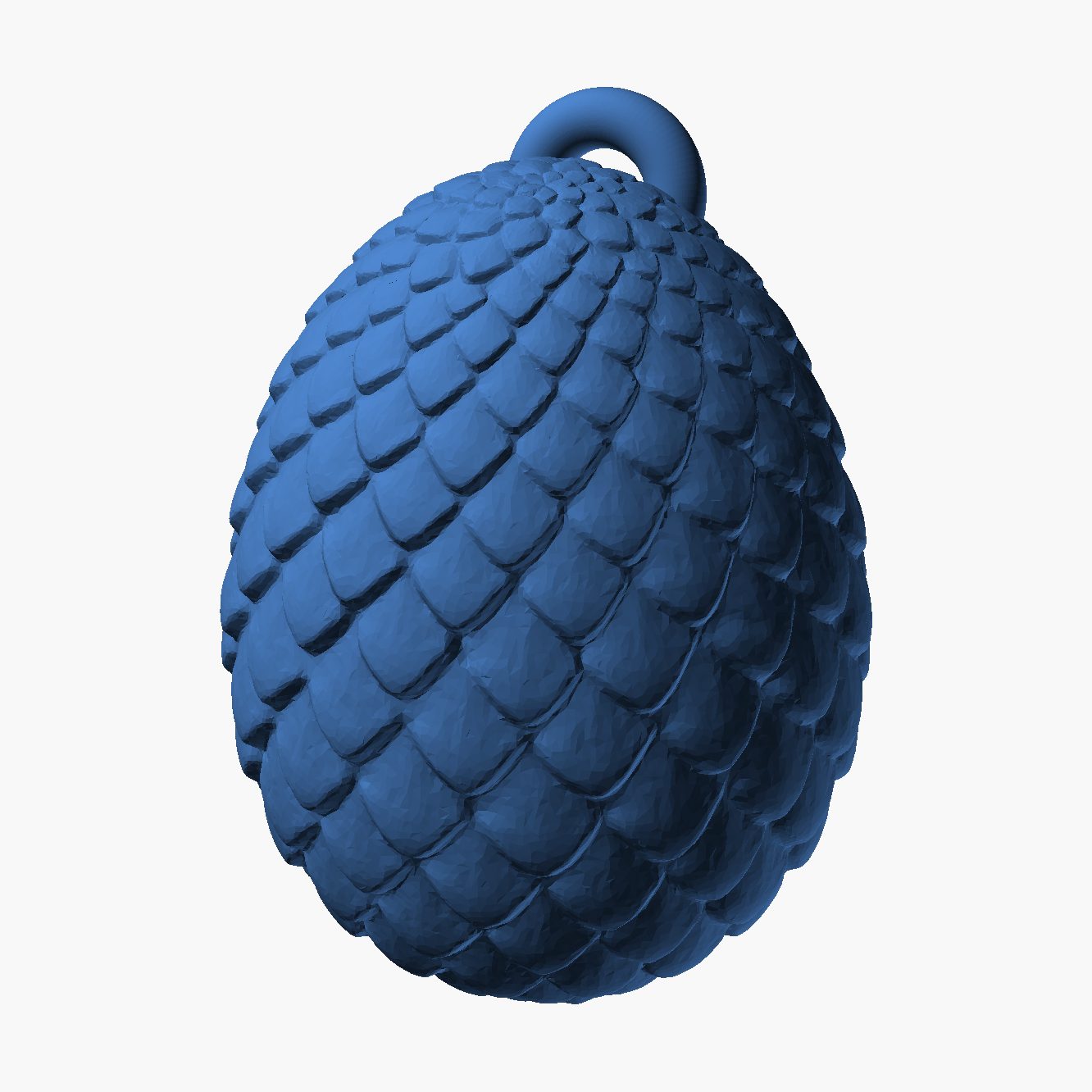 Dragon Egg Keychains - 3D printed scaled egg keyrings