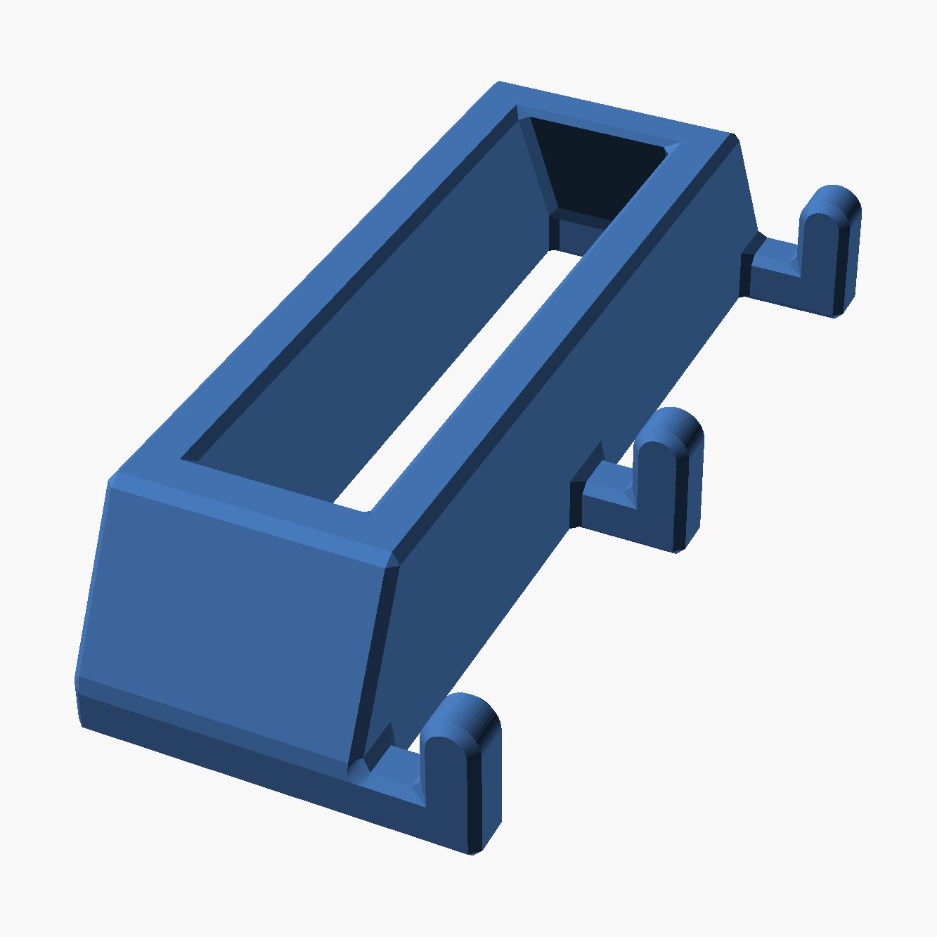 Pegboard Tool Holder - 3D printed hook-on pegboard tray