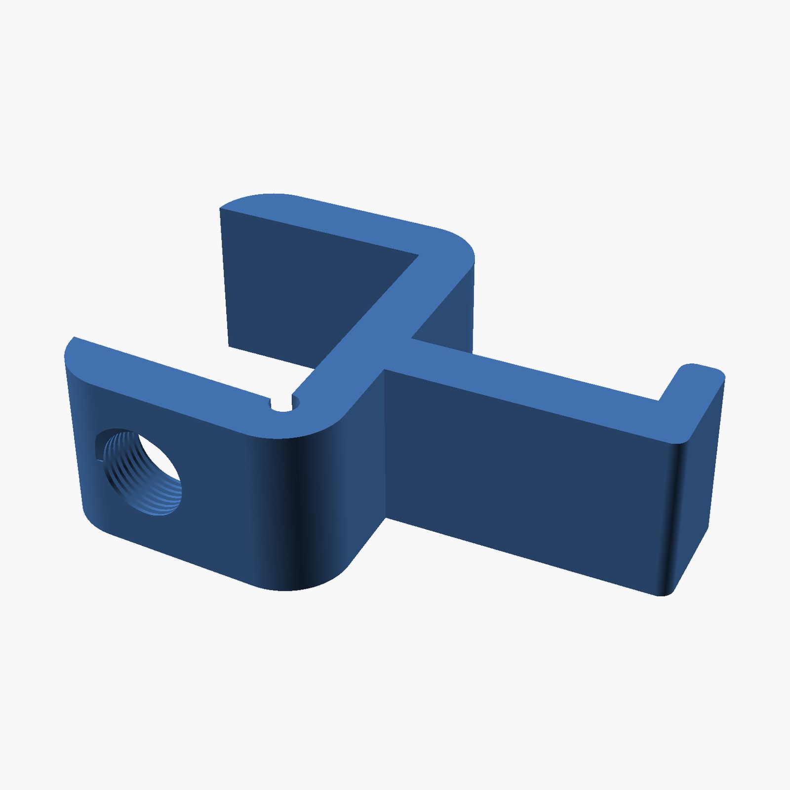 Headphone Side Desk Stand - 3D printed side-of-desk hanger