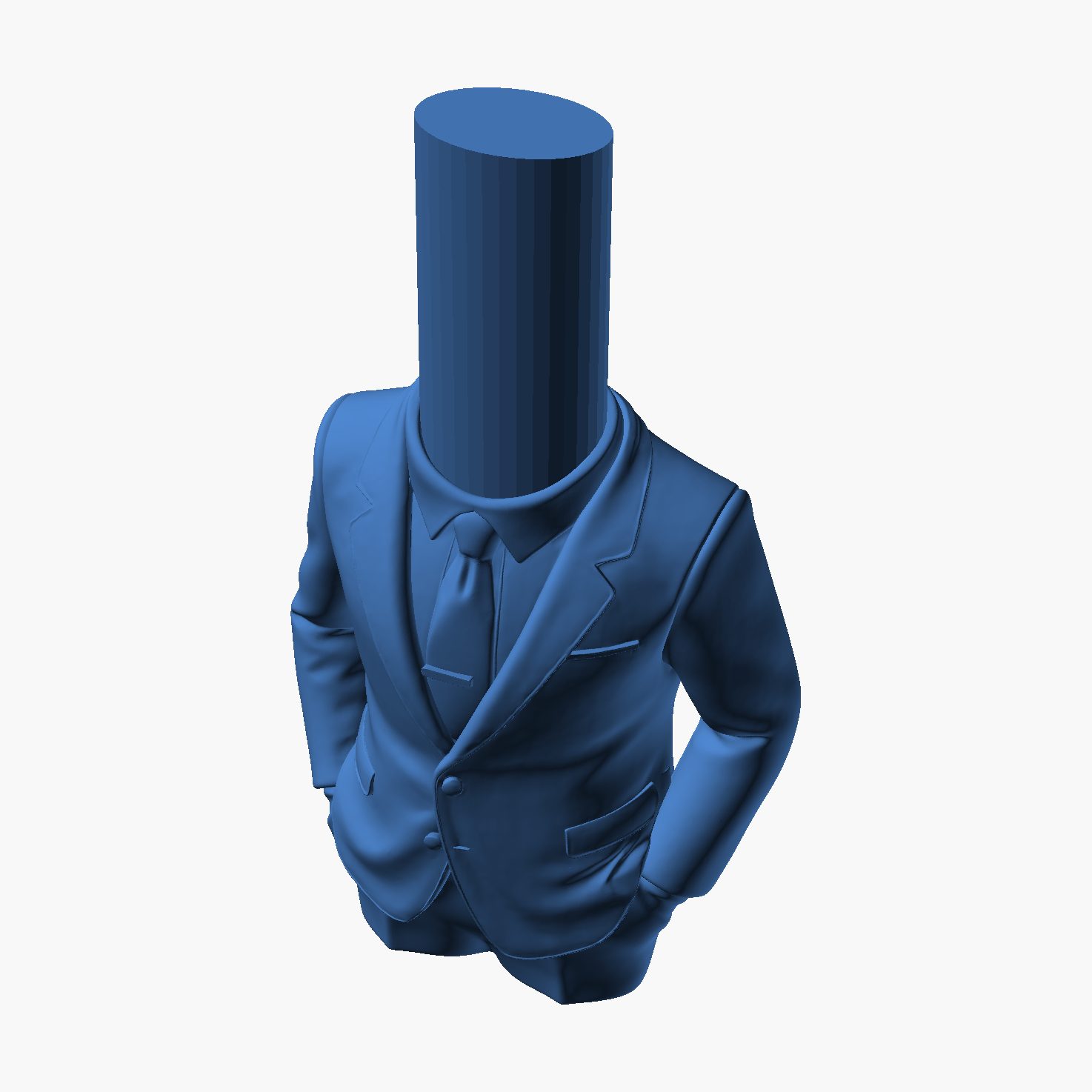 Gentleman Suit Pen Holder - 3D printed desk organizer